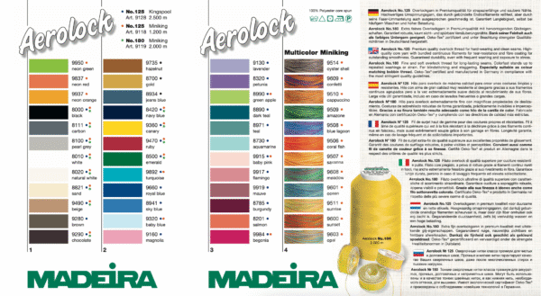 AEROLOCK overlokiniit nr.125 2500mm MADEIRA